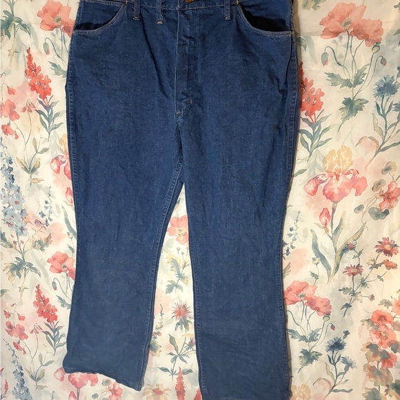 Vintage Wrangler Classic Blue Denim Jeans - Picture 2 of 8